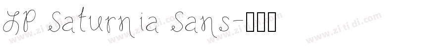 LP Saturnia Sans字体转换